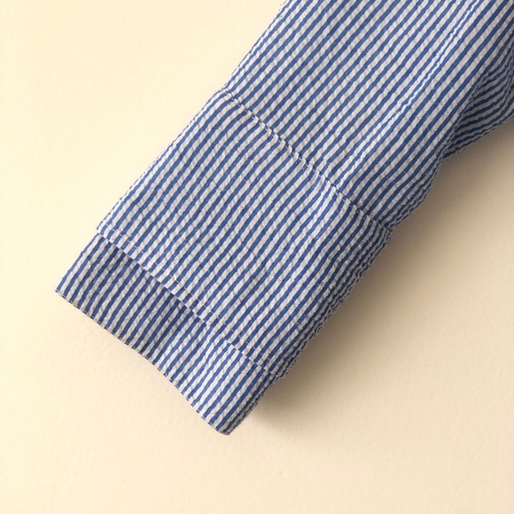 TOPSHOP Striped Buttons Down Shirt Size 2 - Picture 2 of 7